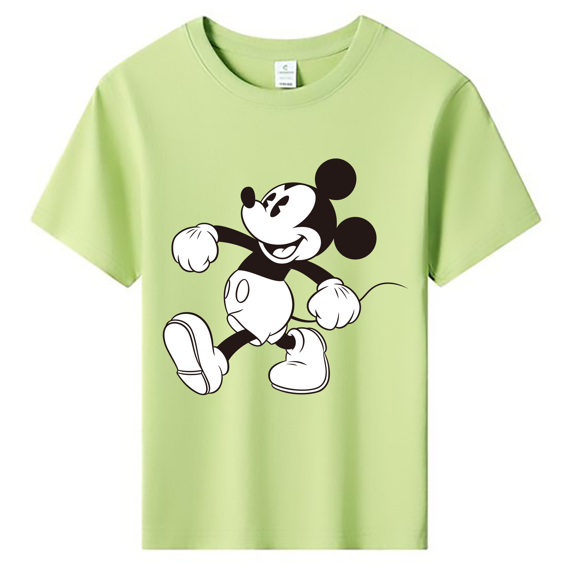 ミッキーマウス Mickey Mouse 綿100％キッズTシャツ（フロントプリント）